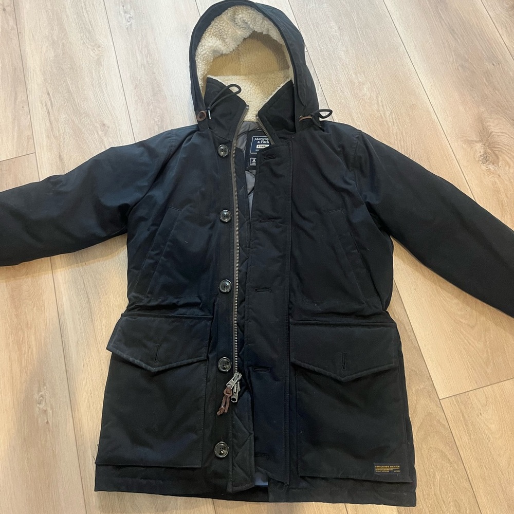 Abercrombie & Fitch Men’s Quilted Parka in Black XS
NWOT